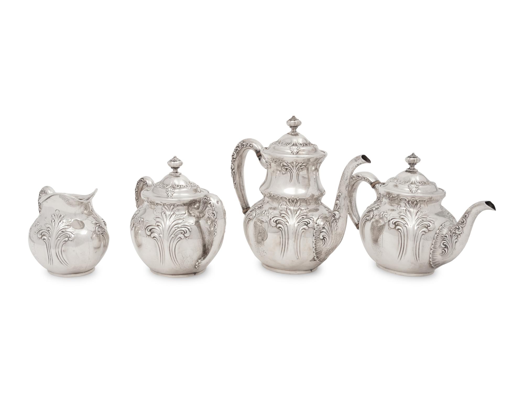 An American Silver Four-Piece Tea and Coffee Service