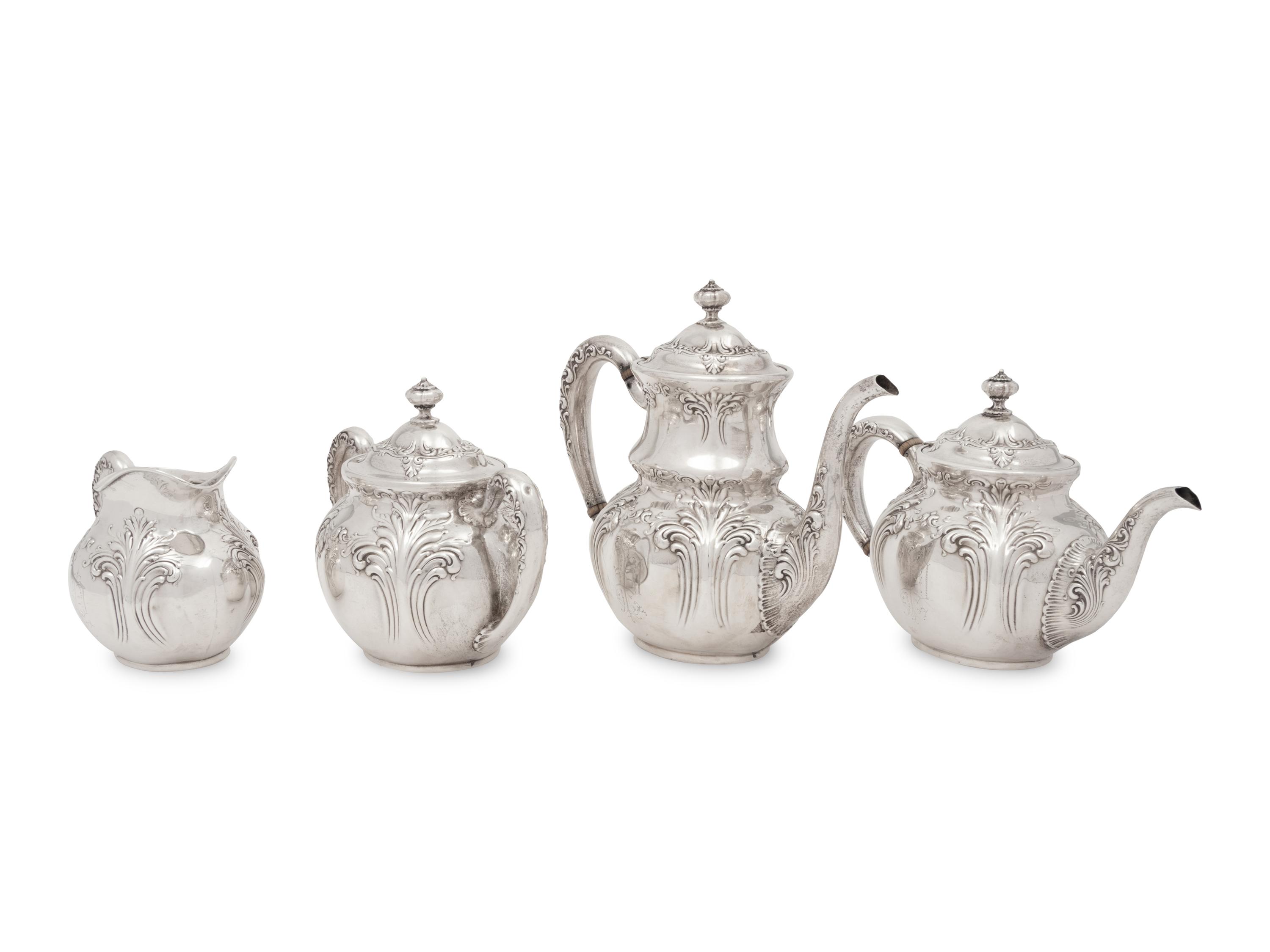 An American Silver Four-Piece Tea and Coffee Service