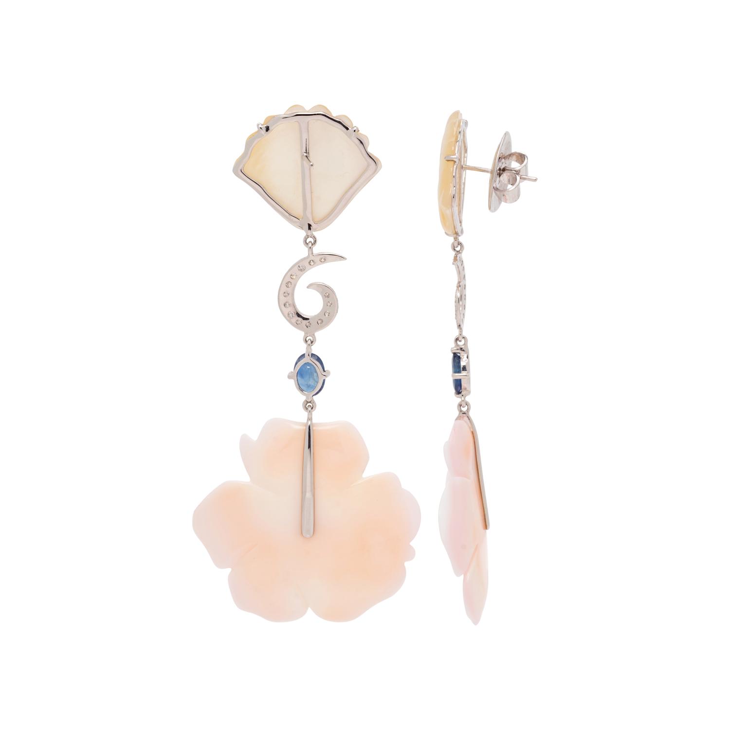 MULTIGEM AND DIAMOND EARRINGS