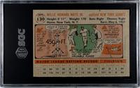 A 1956 Topps Willie Mays Gray Back Baseball Card No. 130 (SGC 5 EX)