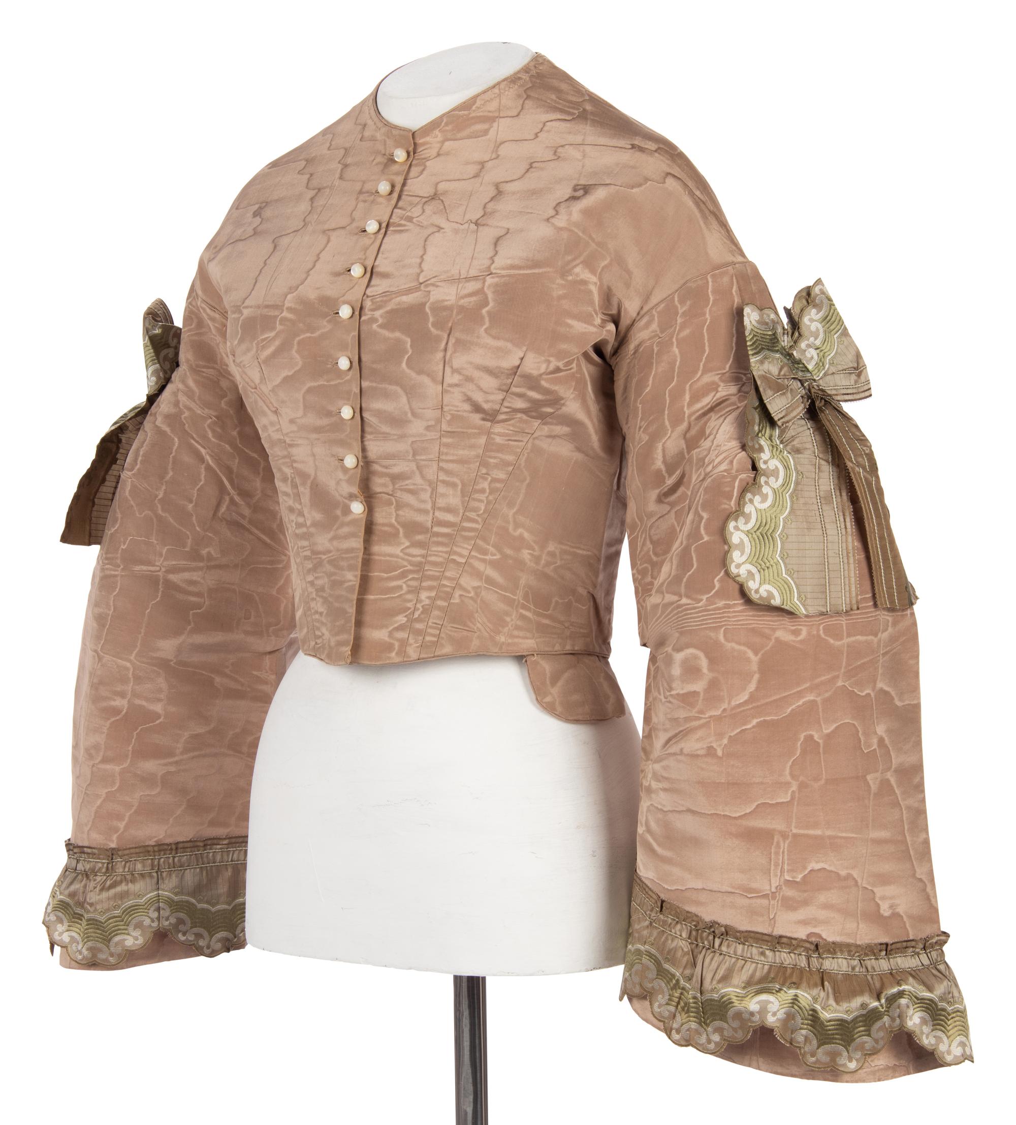 Silk Moiré Taffeta Bodice and Skirt, 1860s