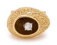 Cartier, Lucas, Brutalist, Gold and Diamond Ring