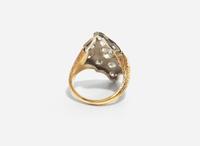A Ladies Art Deco 14K Gold and Diamond Ring
