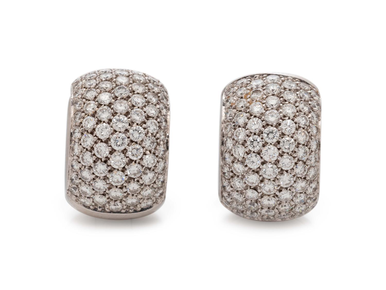 DIAMOND HUGGIE EARCLIPS