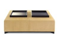 Galet Ottoman with Two Trays, Holly Hunt, USA