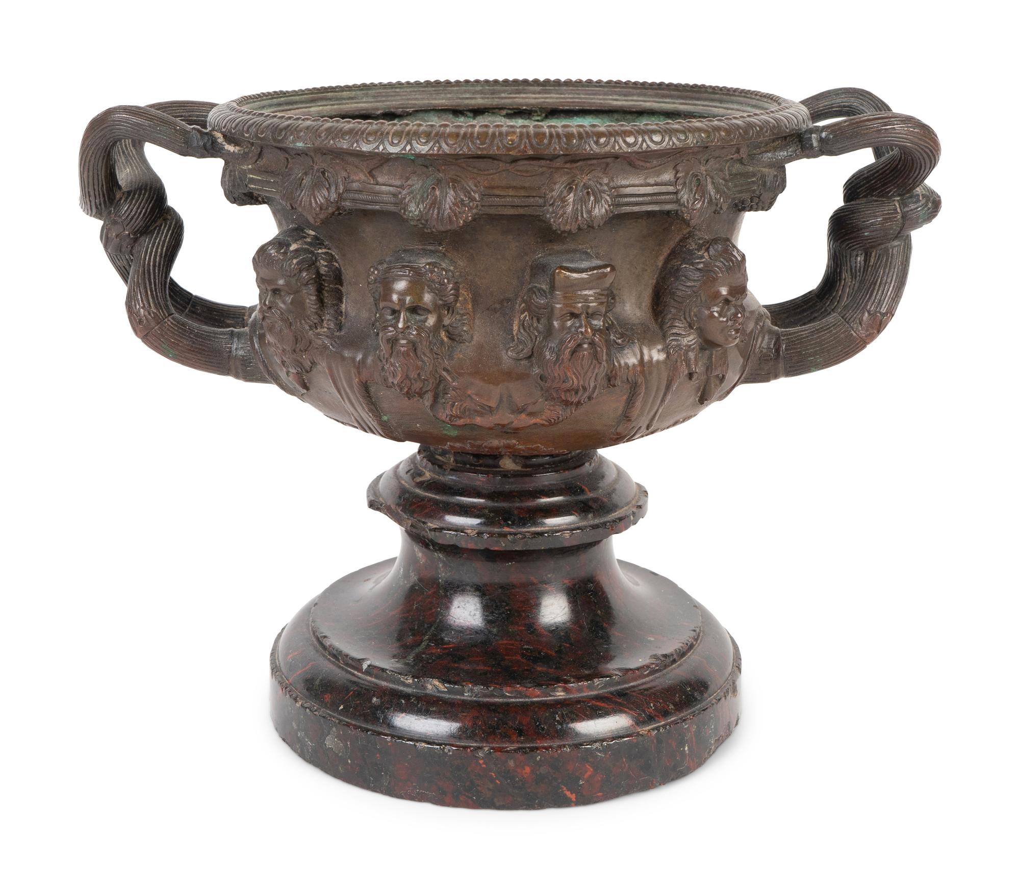 A Grand Tour Bronze of the Warwick Vase — LATE 19TH CENTURY