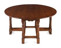 A William and Mary Style Walnut Drop-Leaf Table