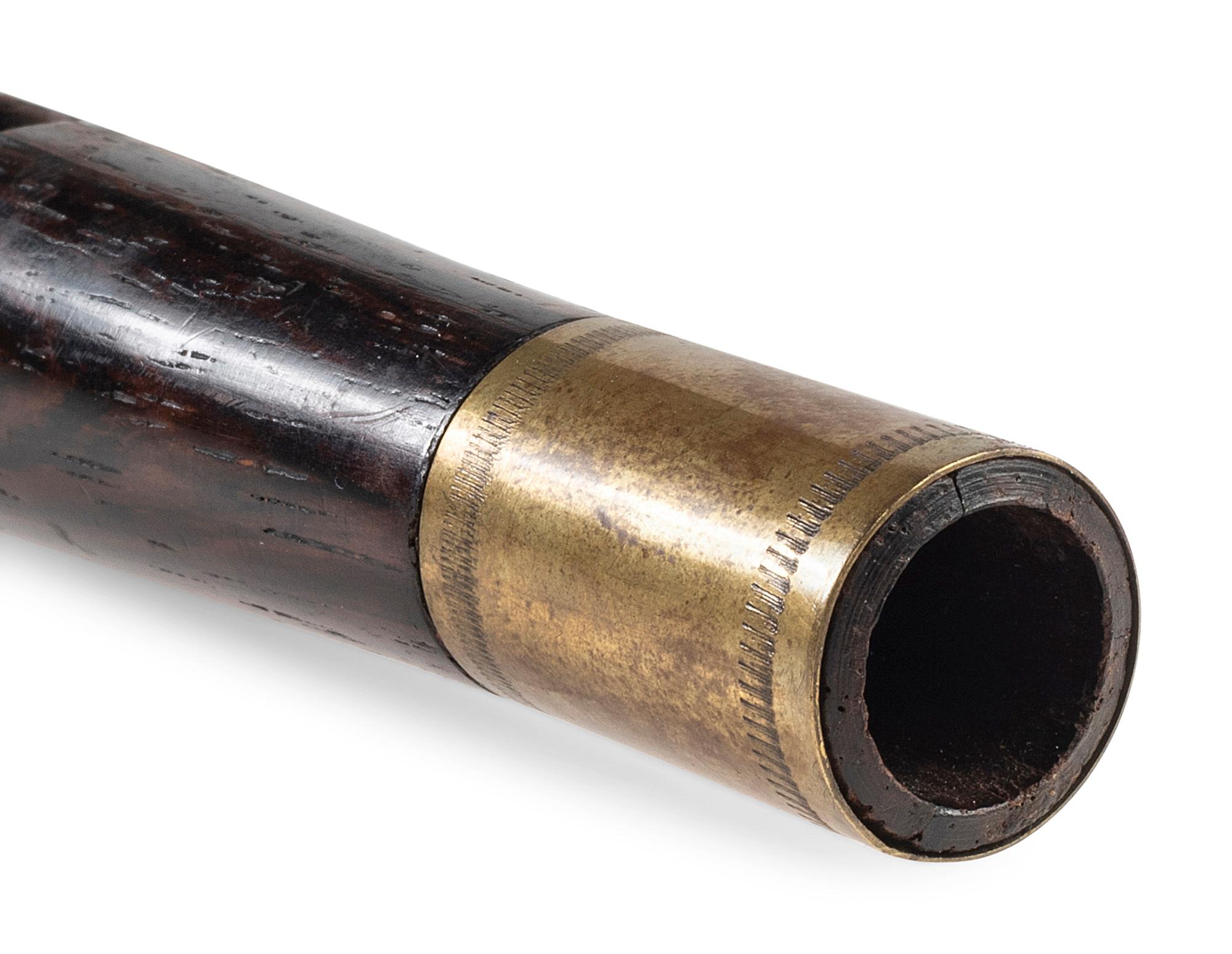 Pre-Civil War, or war-era unmarked rosewood fife.