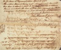 Hancock, John. Autograph Document, signed