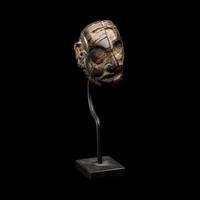 A Maya Wood Head Pendant