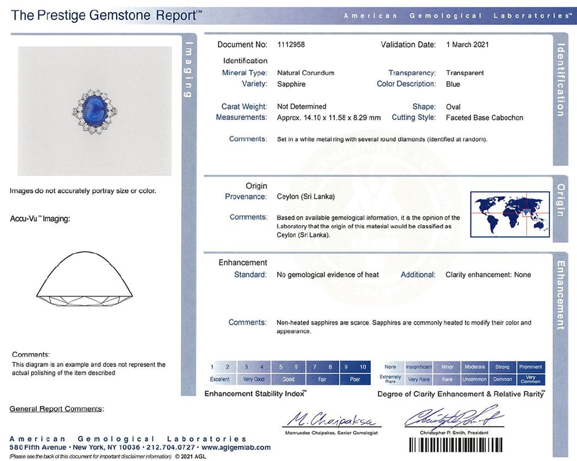SAPPHIRE AND DIAMOND RING