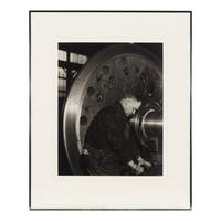 Lewis Hine (American, 1874–1940) — Mechanic (skilled) in a modern locomotive plant, ca. 1930; printed later