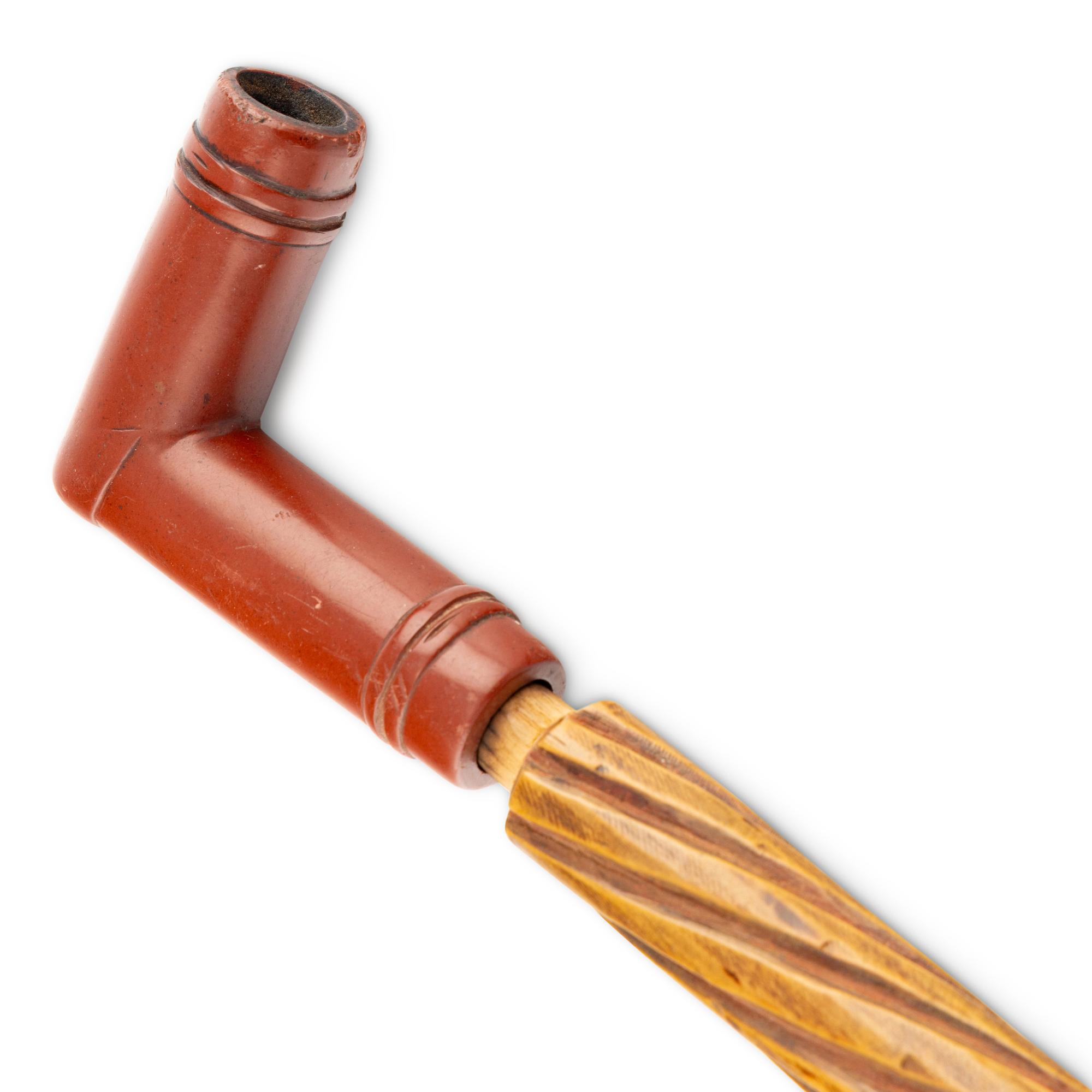 Western Great Lakes Pipe, with Decorated Stem
