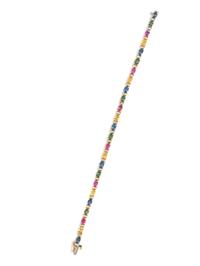 MULTIGEM AND DIAMOND BRACELET