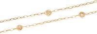 A Yellow Gold Longchain Necklace, Italian, 24.00 dwts.