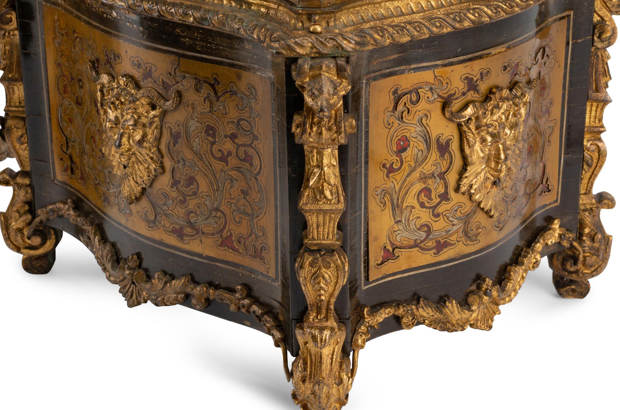 A Pair of Napoleon III Gilt Bronze Mounted Boulle Marquetry Cache Pots