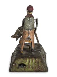 A Gunthermann Hand-Painted Tin and Paper Windup Toy
