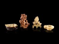 Four Chinese Hardstone Carvings