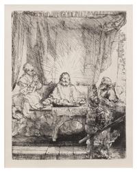Rembrandt van Rijn, (Dutch, 1606-1669), Christ at Emmaus: The Larger Plate