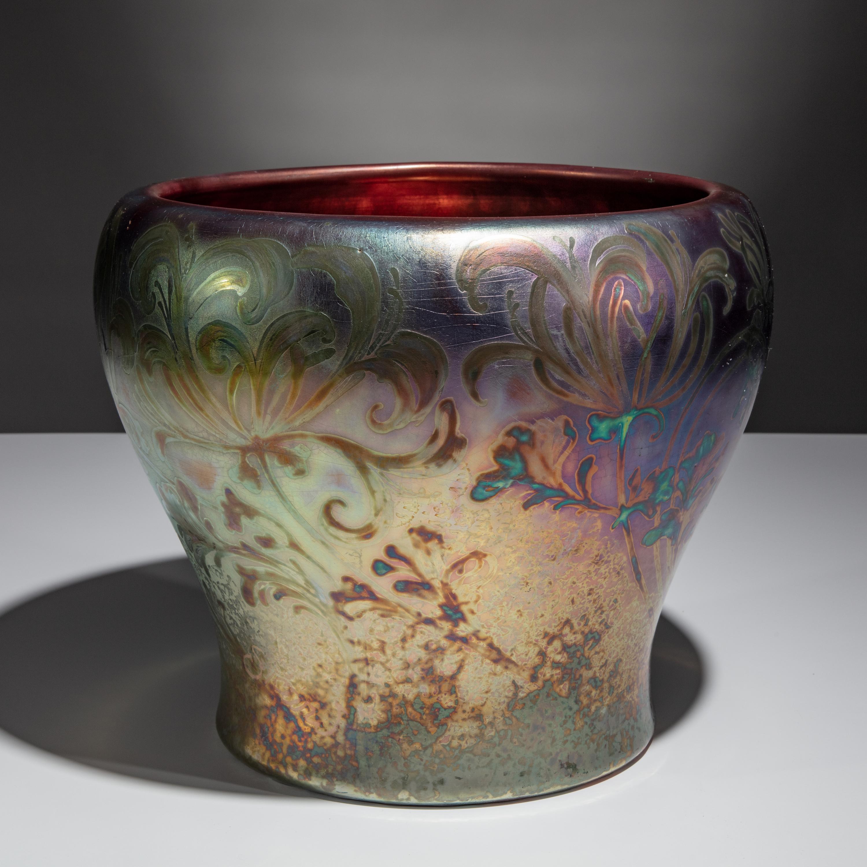 Jacques Sicard (French, 1865–1923) — Iridescent Vase, c. 1905 for Weller Pottery