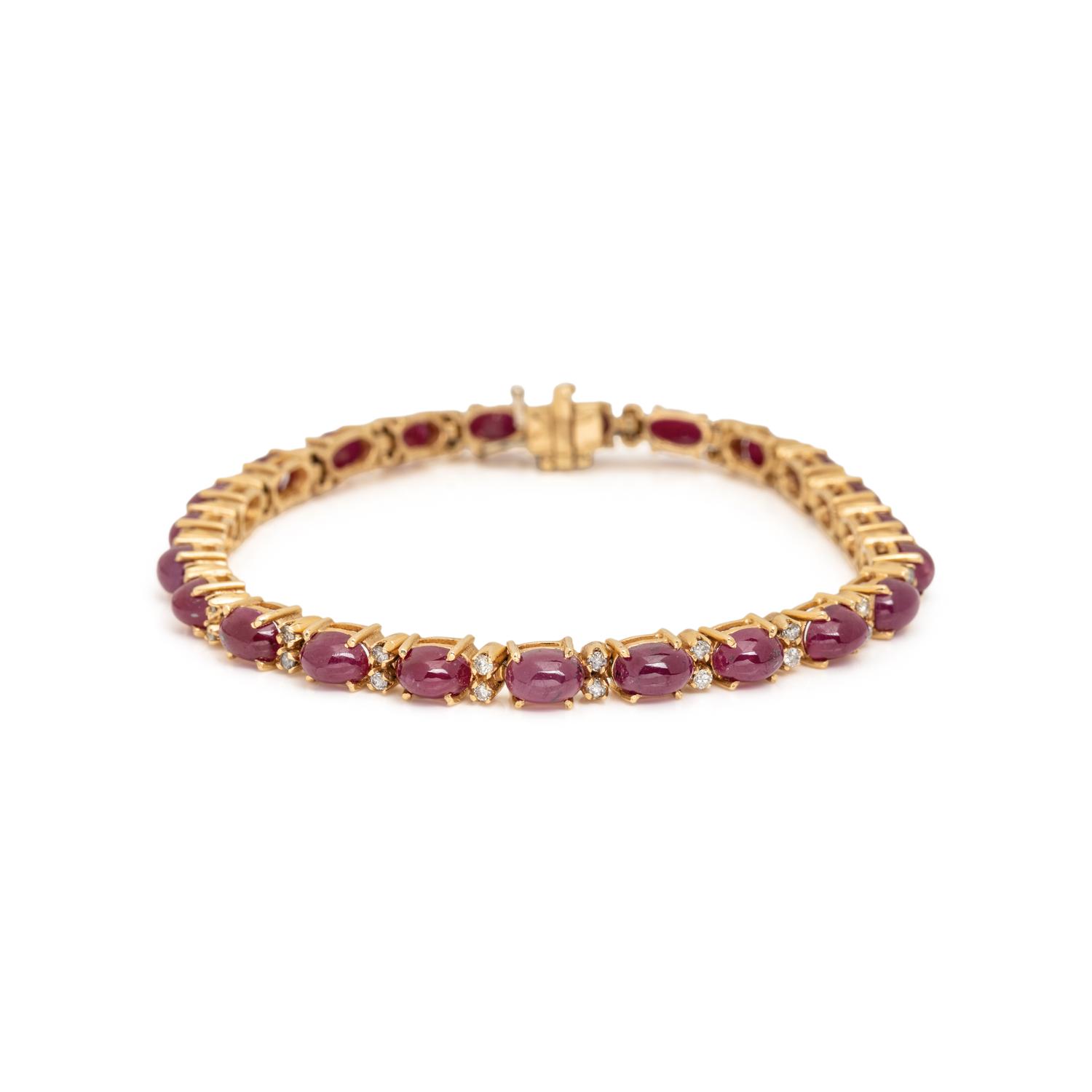 RUBY AND DIAMOND BRACELET
