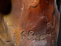 An 'Old Catskill' Apple Brandy Painted Chalkware Countertop Advertising Figure