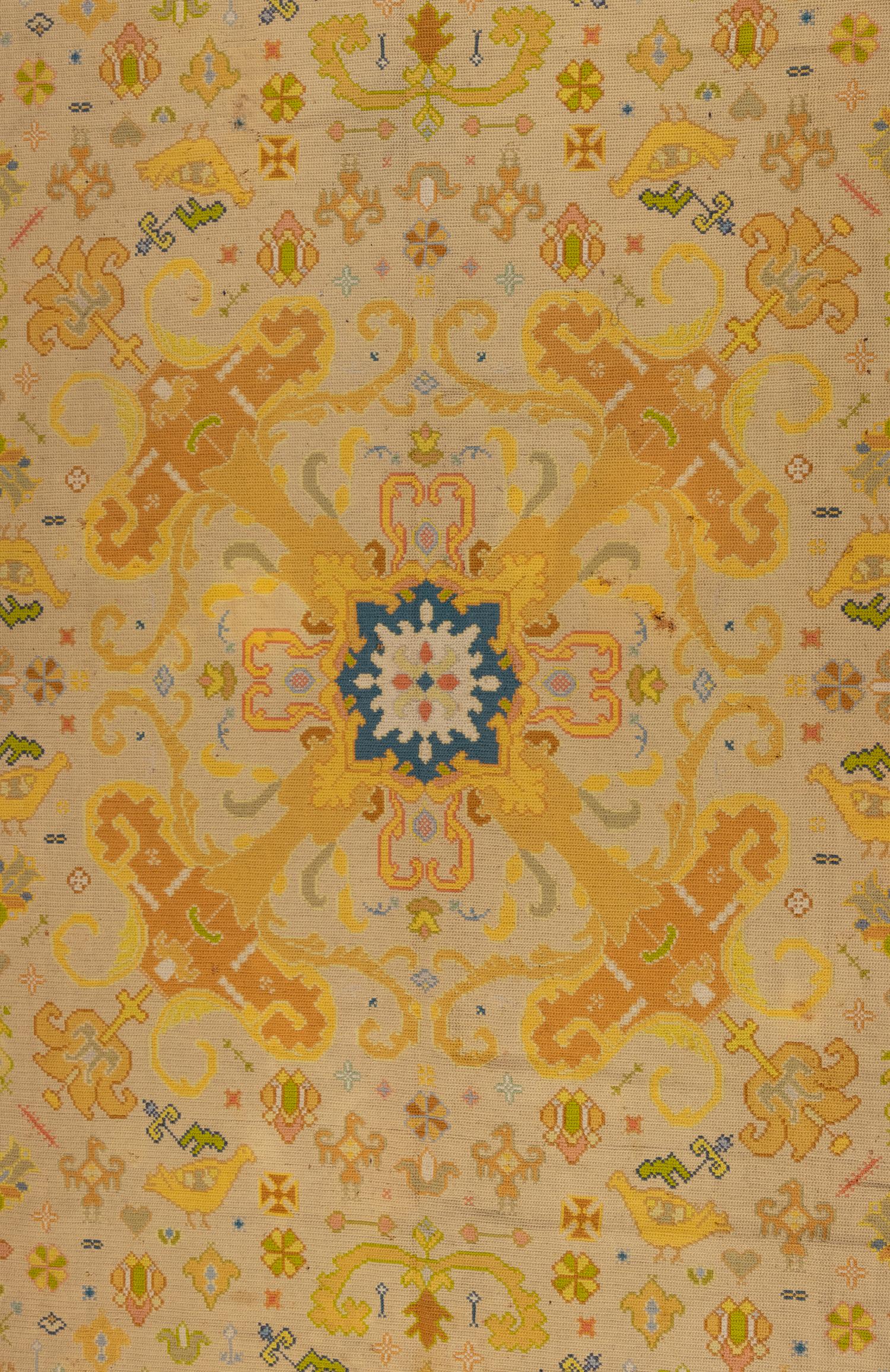 A Portuguese Needlepoint Rug