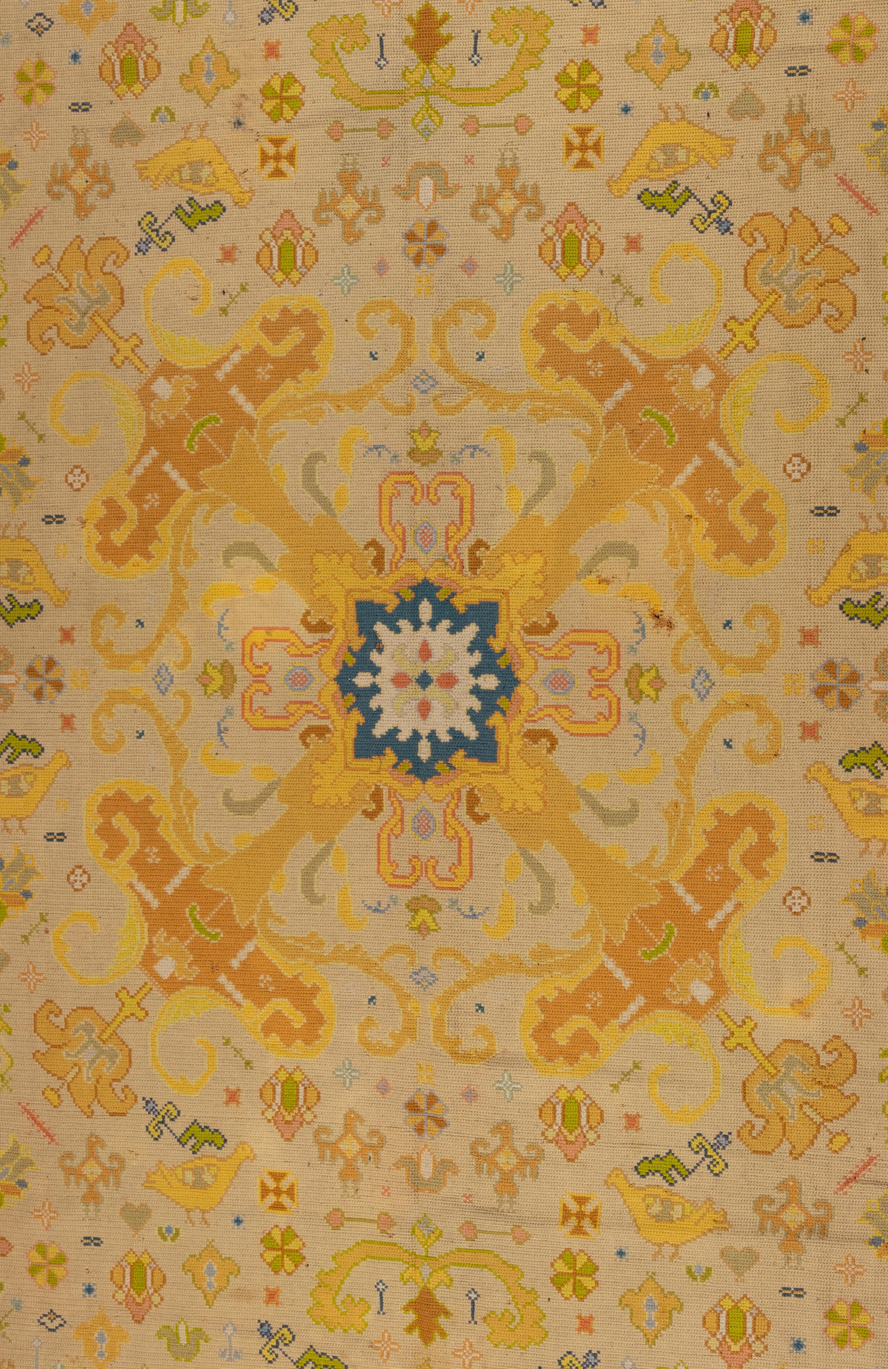 A Portuguese Needlepoint Rug