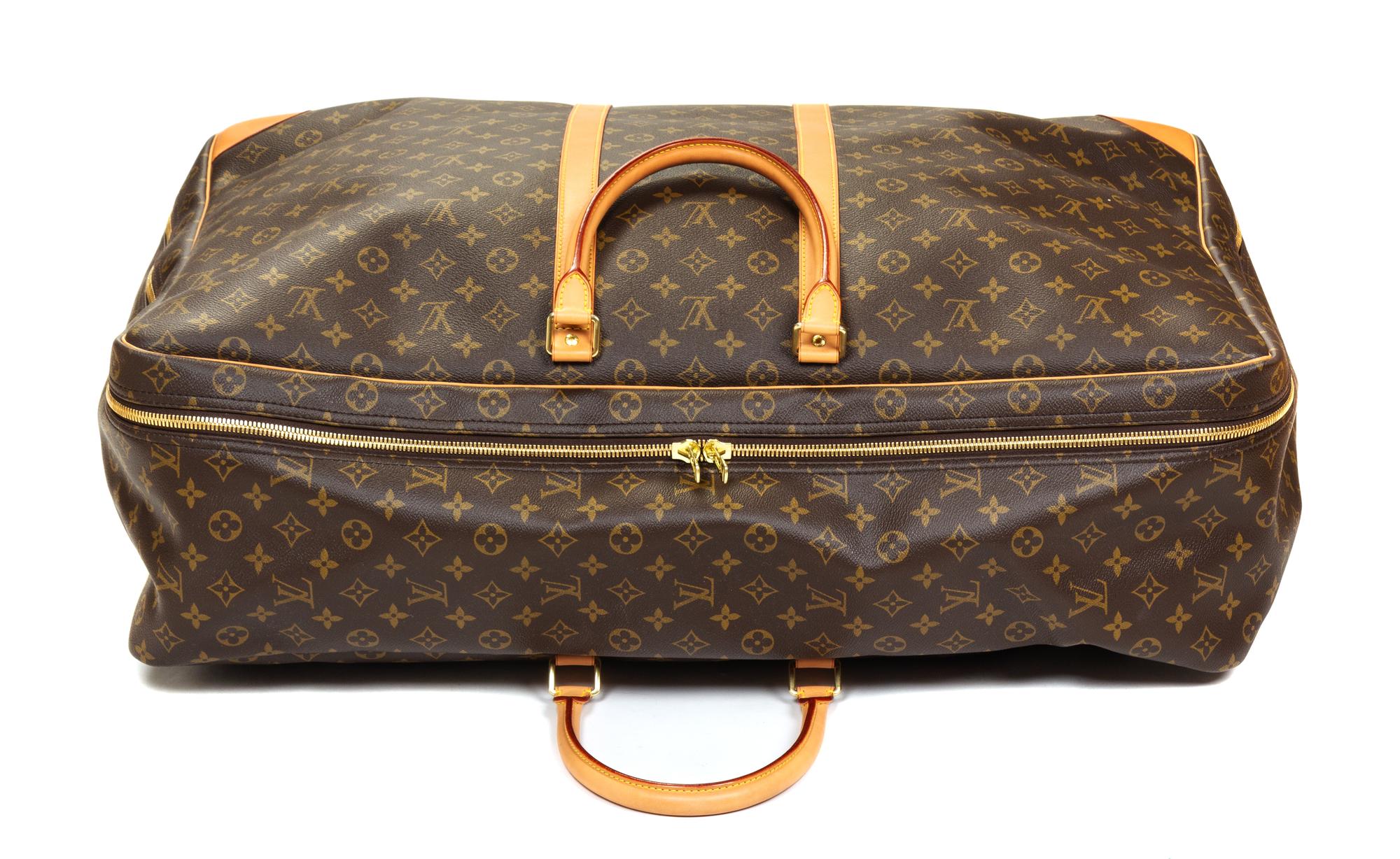 A Louis Vuitton Monogram Canvas Sirius Soft Sided Suitcase, 19"H x 27.5"W x 8.25"D; Handle drop: 4.5".