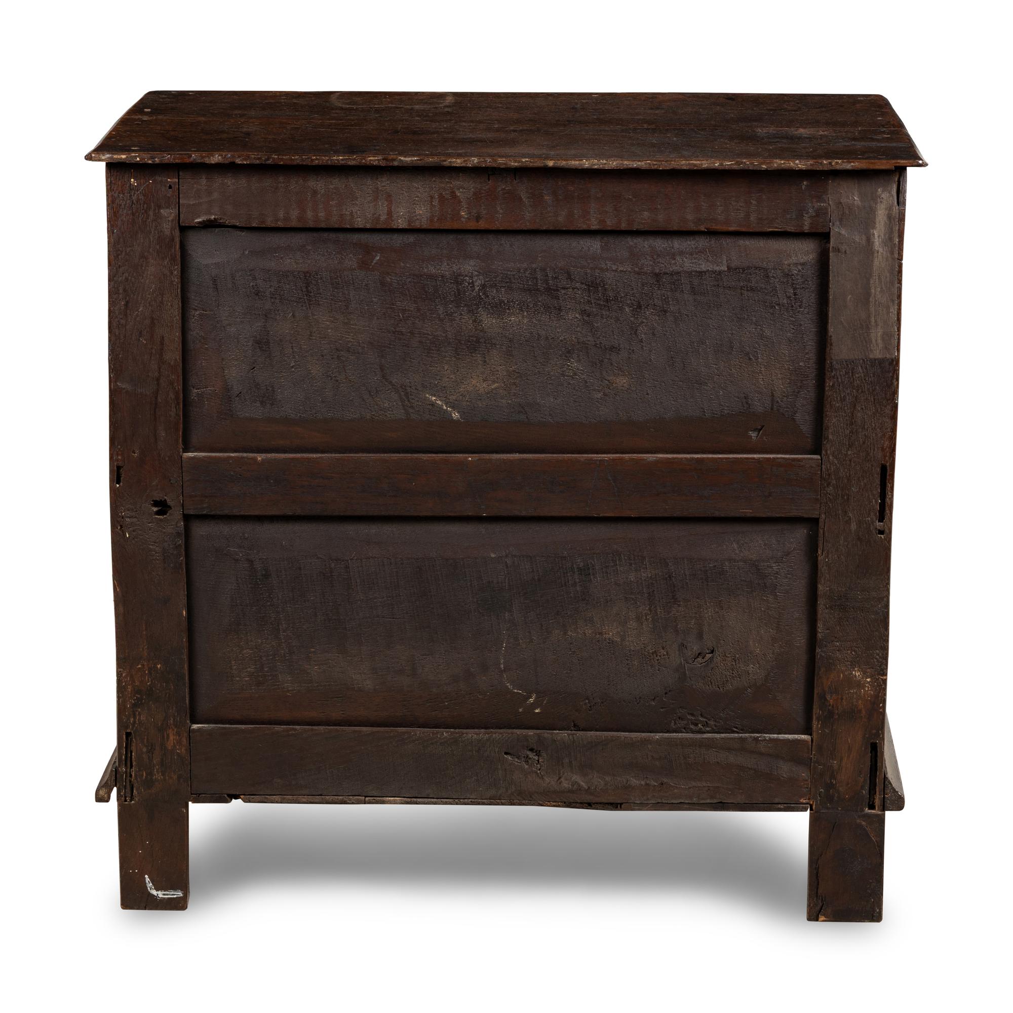 A Charles II Oak Chest of Drawers