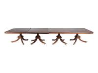 A Regency Style Mahogany Four-Pedestal Dining Table