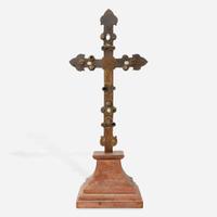 A Copper Processional Crucifix Limoges, 13th century