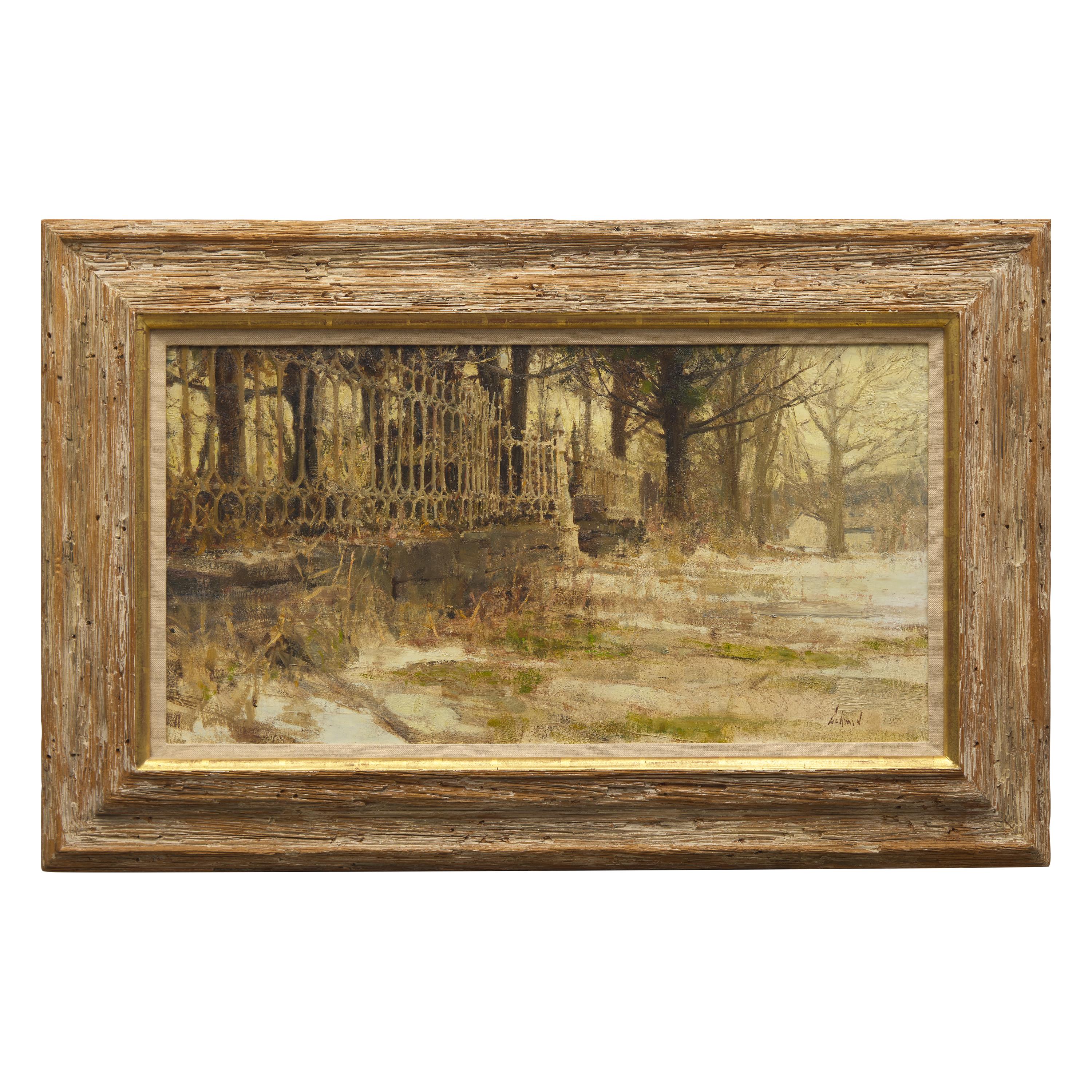 Richard Schmid (American, 1934-2021) — Iron Fence , 1971