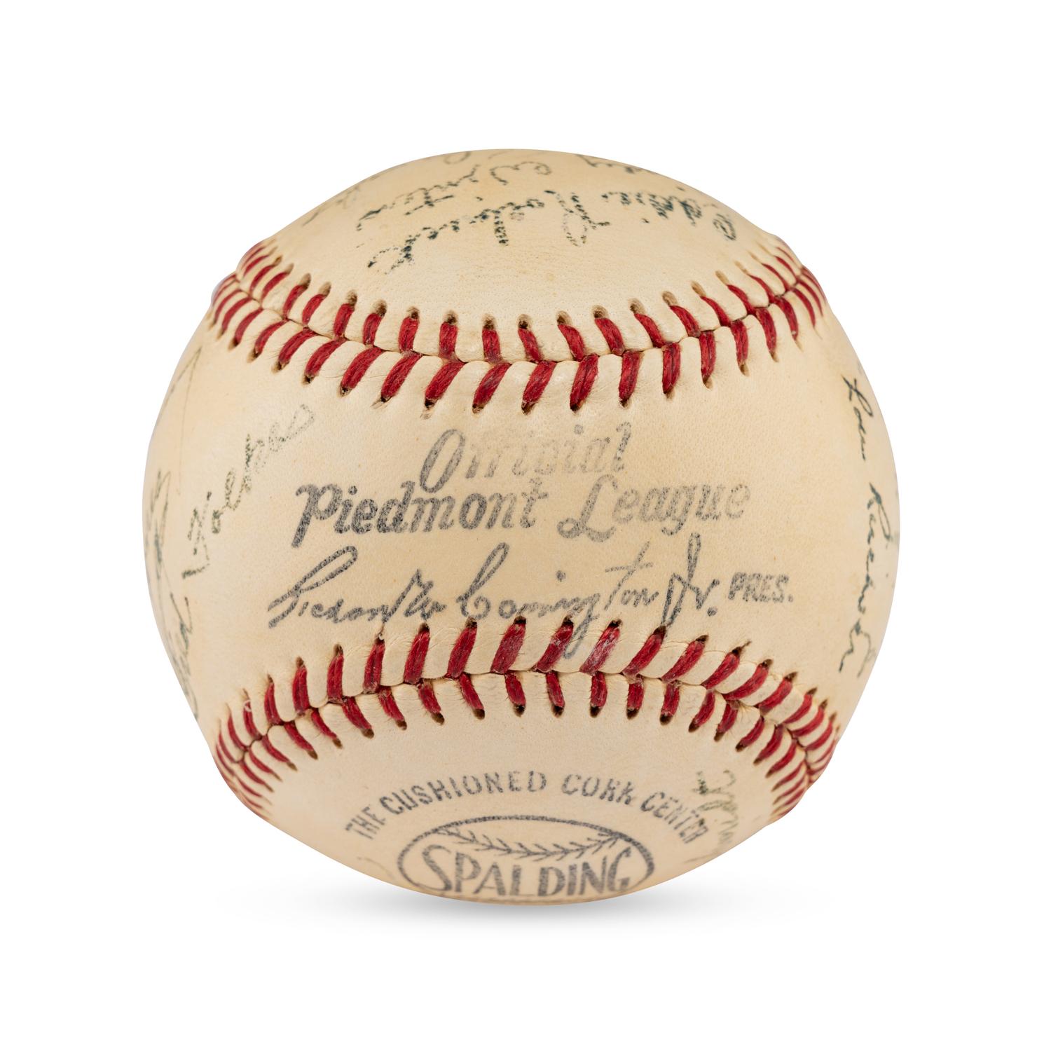 A 1950 Newport News Dodgers Team Signed Autograph Baseball