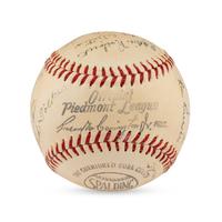 A 1950 Newport News Dodgers Team Signed Autograph Baseball