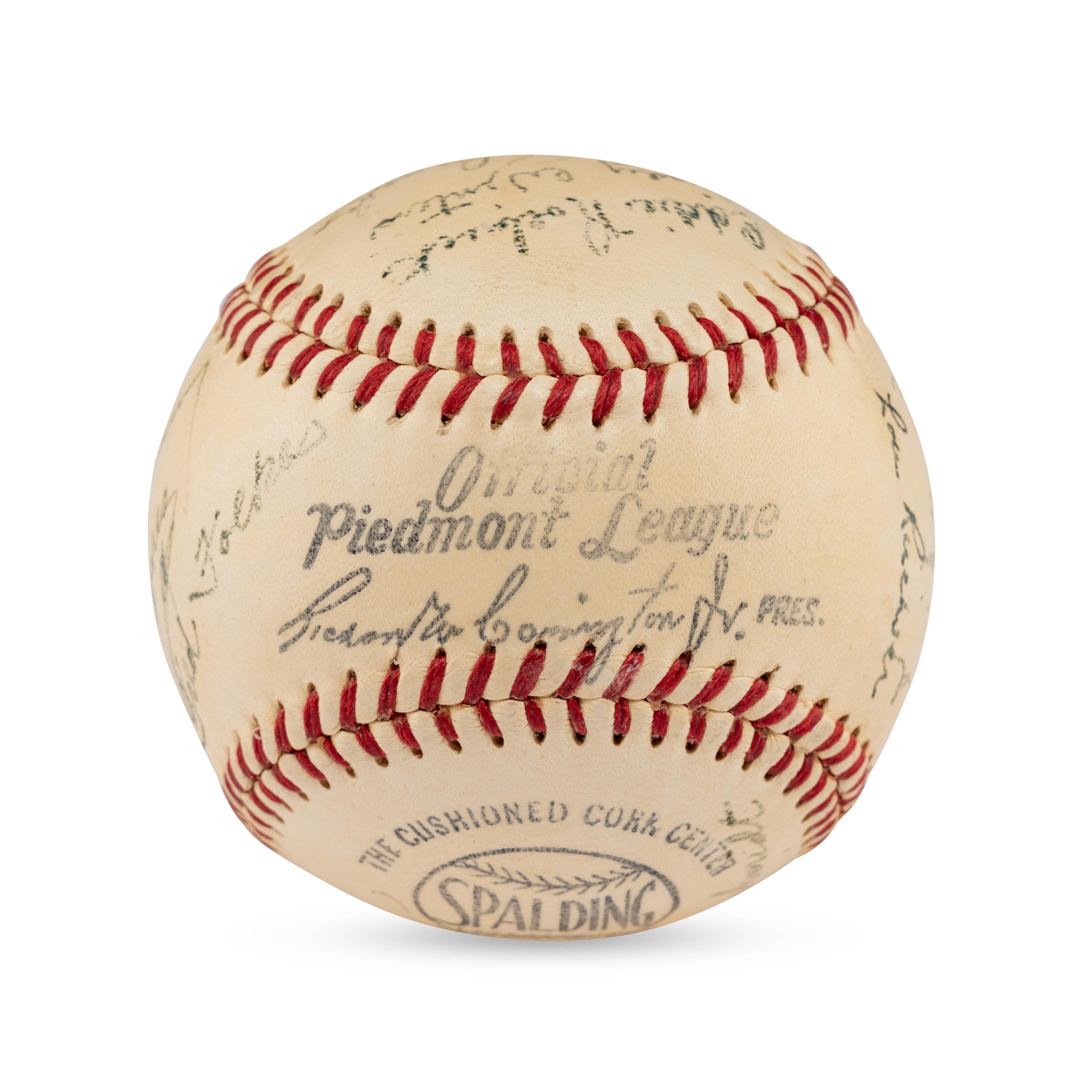 A 1950 Newport News Dodgers Team Signed Autograph Baseball