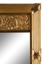 A Large Neoclassical Style Giltwood Mirror