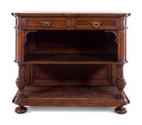 A Continental Carved Walnut Sideboard