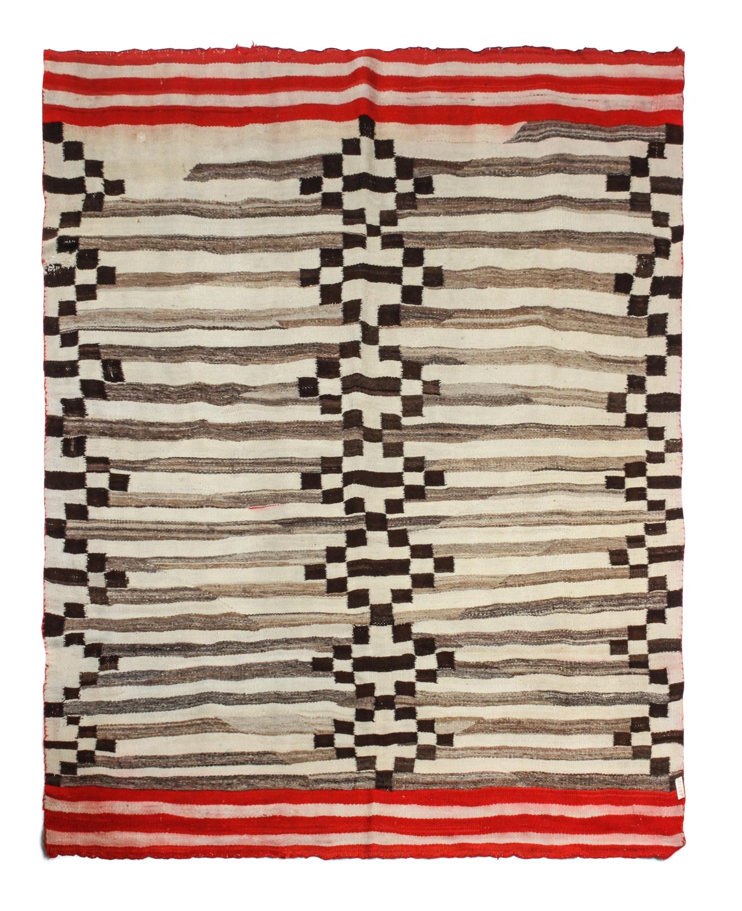 Three Navajo Rugs First: 69 x 54 inches. — CIRCA 1900