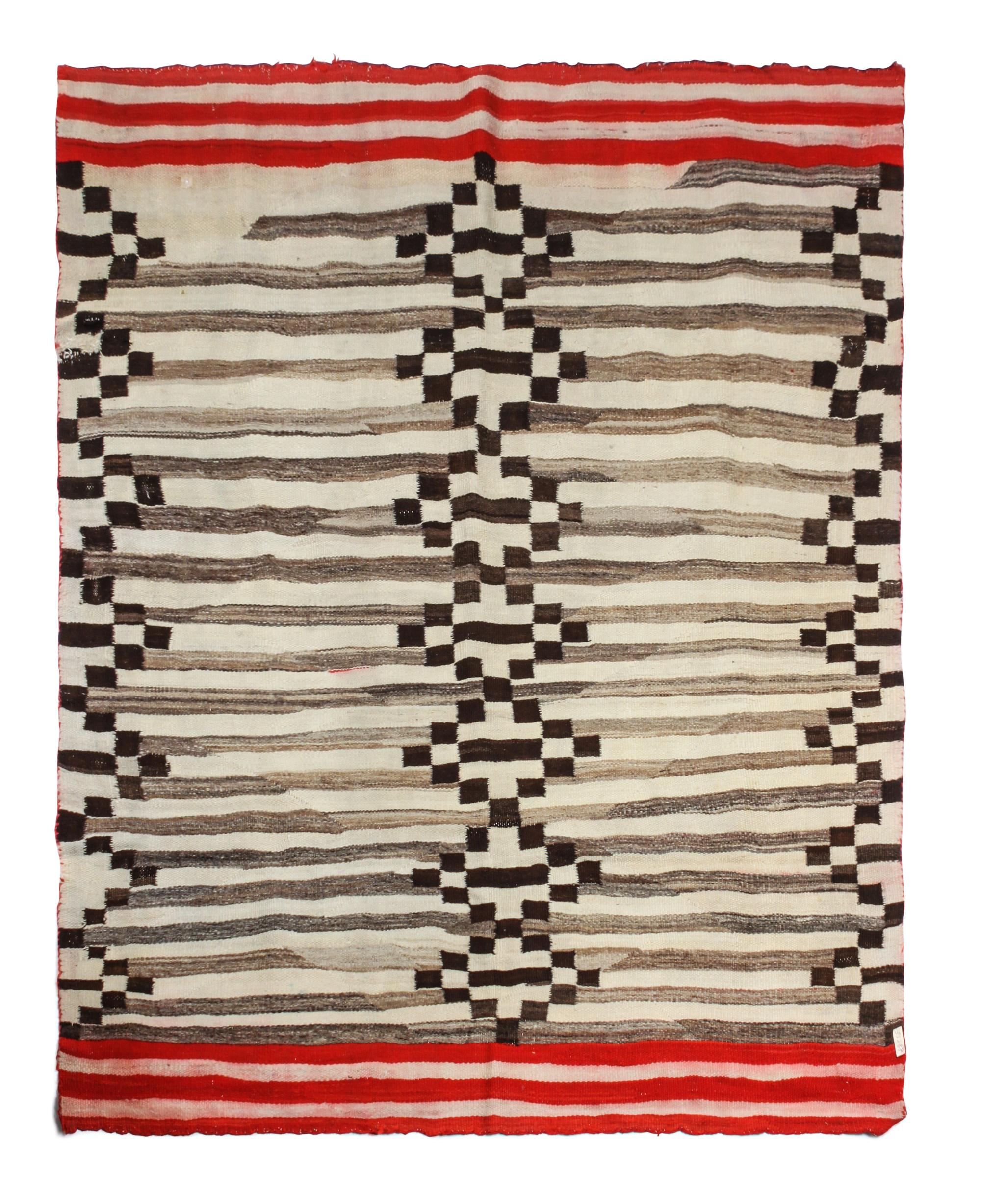 Three Navajo Rugs First: 69 x 54 inches. — CIRCA 1900