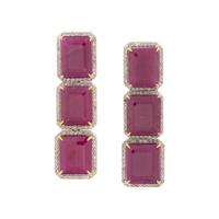 RUBY AND DIAMOND EARRINGS