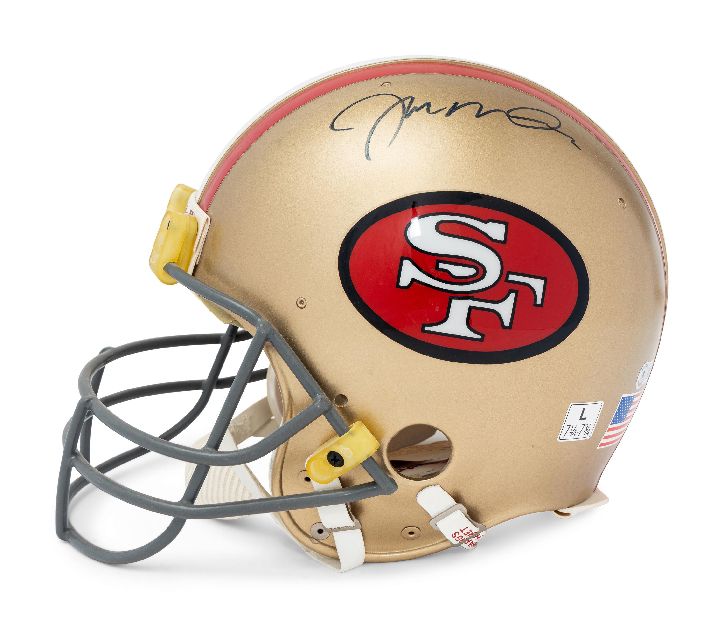 A Joe Montana Signed Autograph San Francisco 49ers Football Helmet (Beckett Authentication Services BAS Certified),