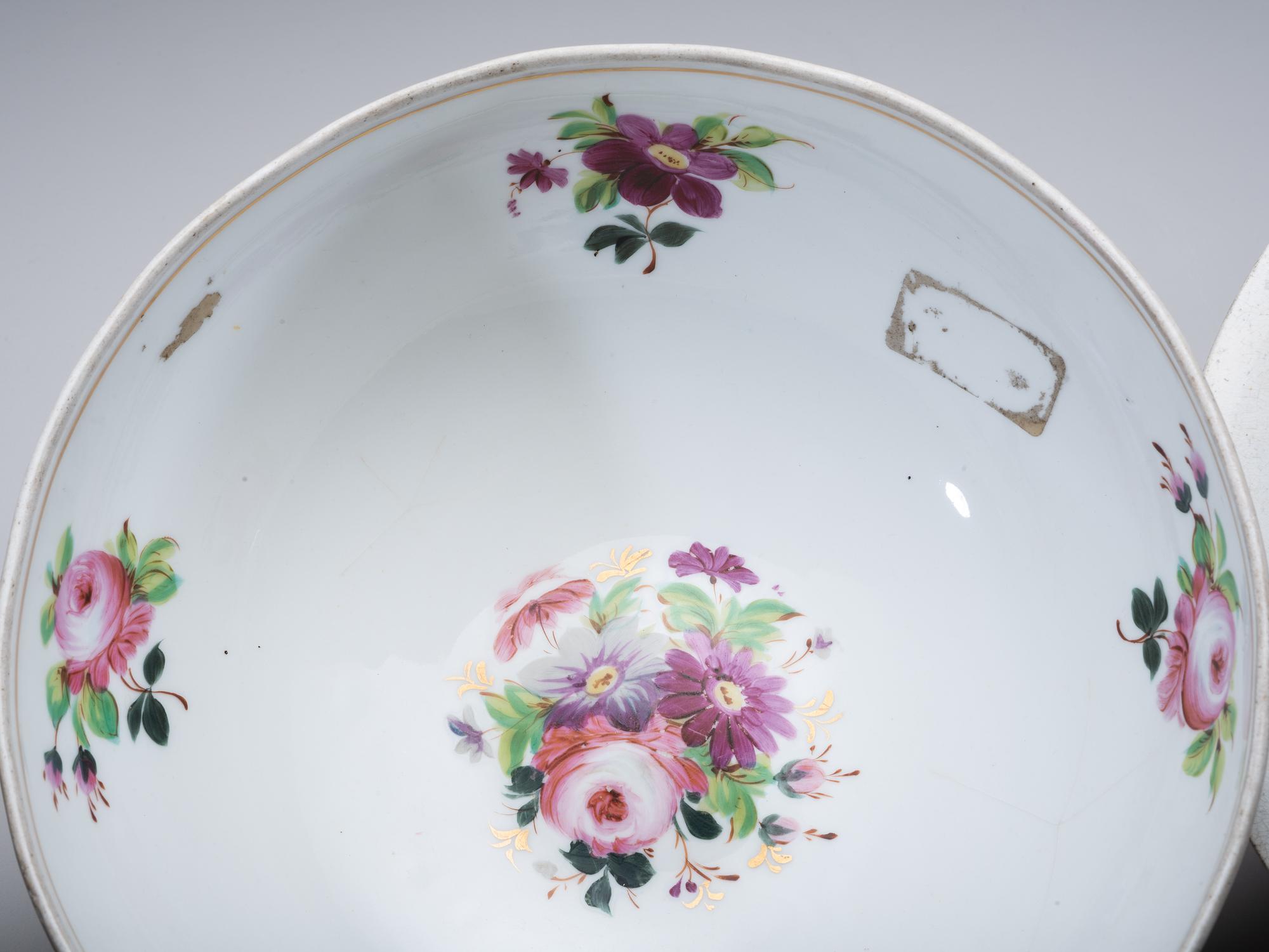 Three English Parcel Gilt Punch Bowls