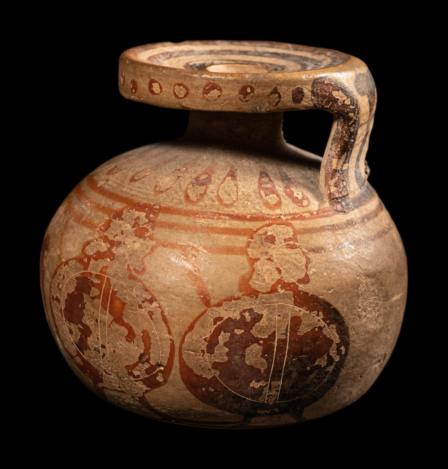 A Corinthian Black-Figured Aryballos