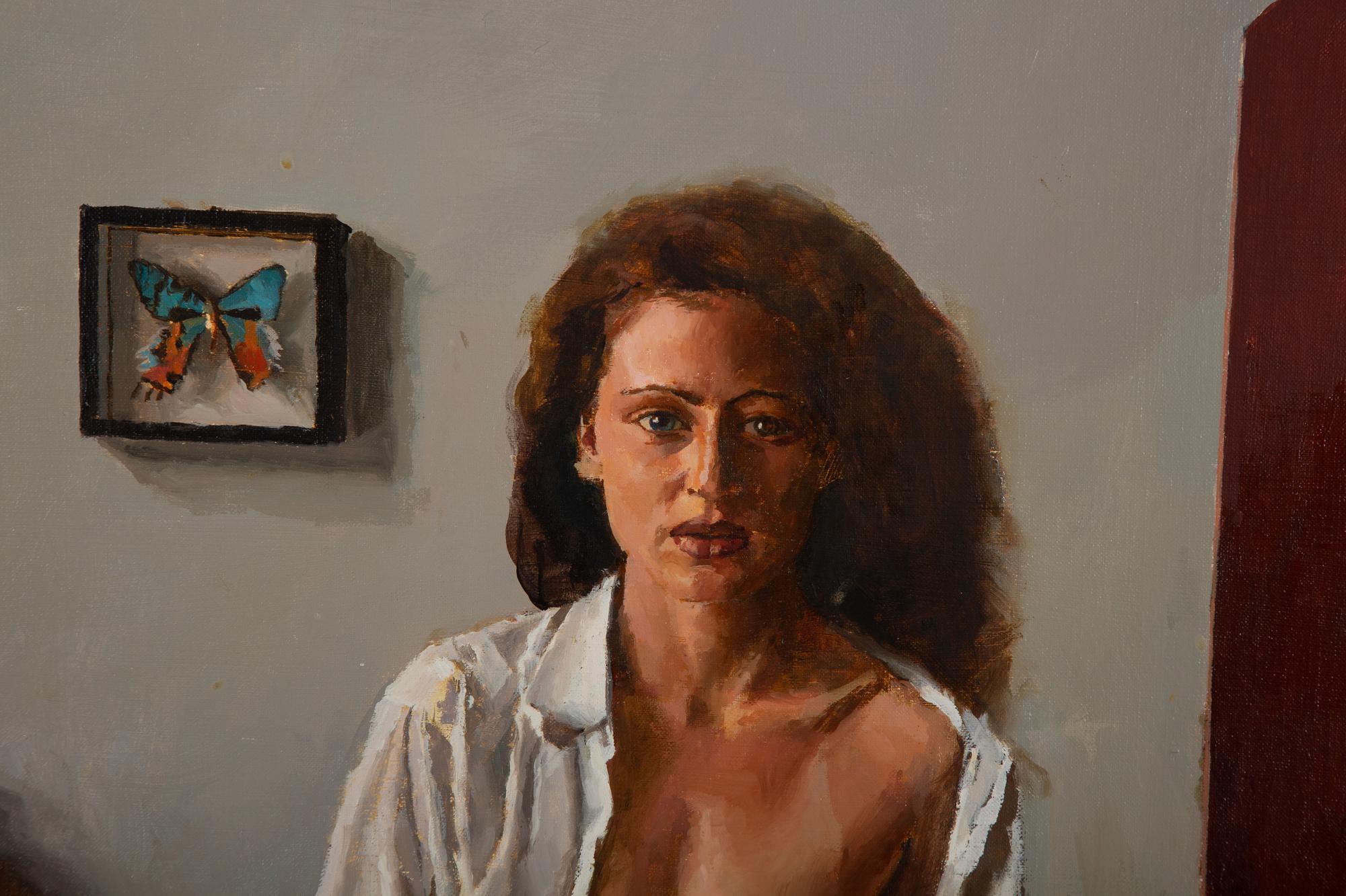Untitled, 'Seated Semi-Nude Female'