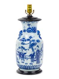 A Chinese Porcelain Vase Mounted as a Lamp