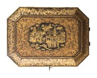 A Chinese Export Lacquer Box