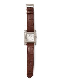 CHOPARD, STAINLESS STEEL 'HAPPY SPORT' WATCH