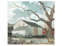 Landscape with Stone Barn
