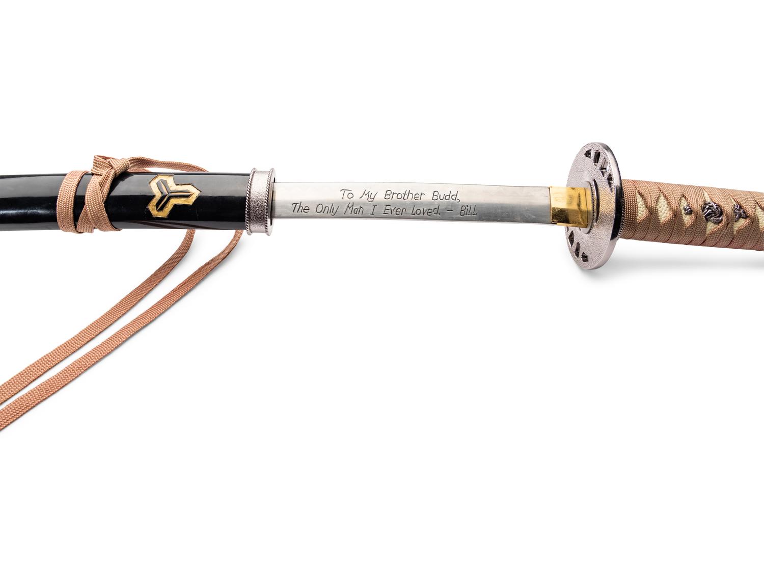 (Film Memorabilia) Prop Sword from Kill Bill . Miramax, 2003.